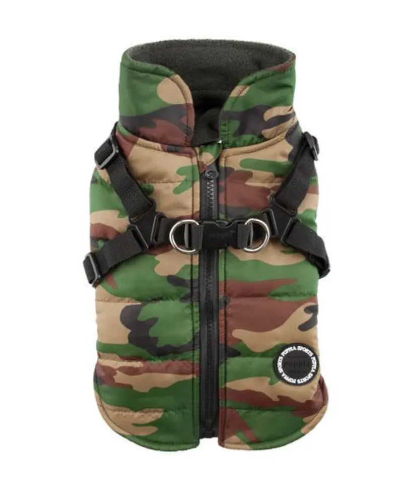 Mountaineer Waterproof Dog Harness Jacket In Camo (Final Sale) 1