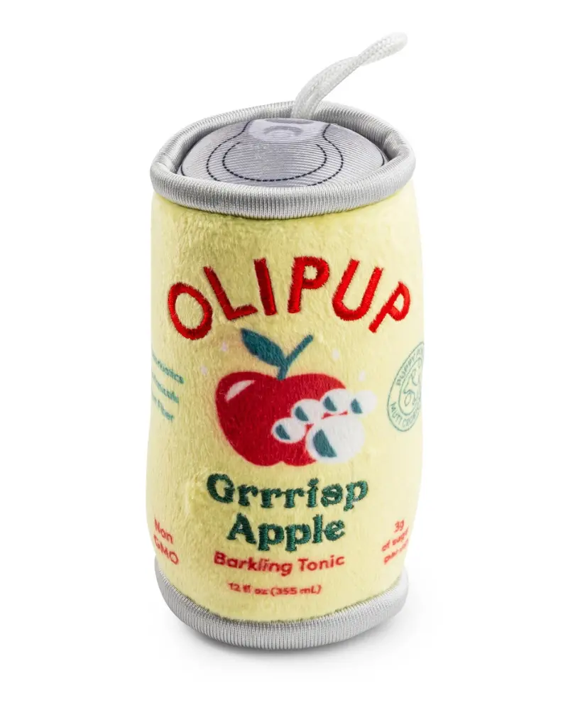Olipup `Grrrisp Apple Squeaky Plush Dog Toy 1