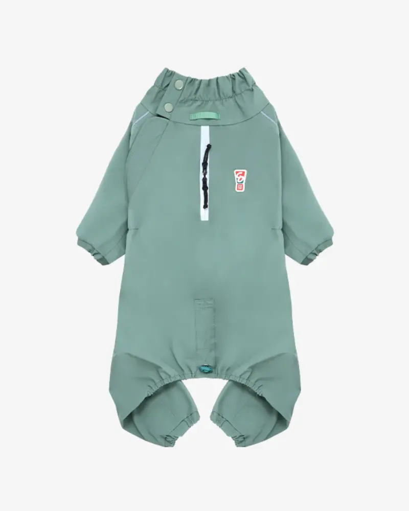 Go-Pro Dog Rainsuit In Khaki 1