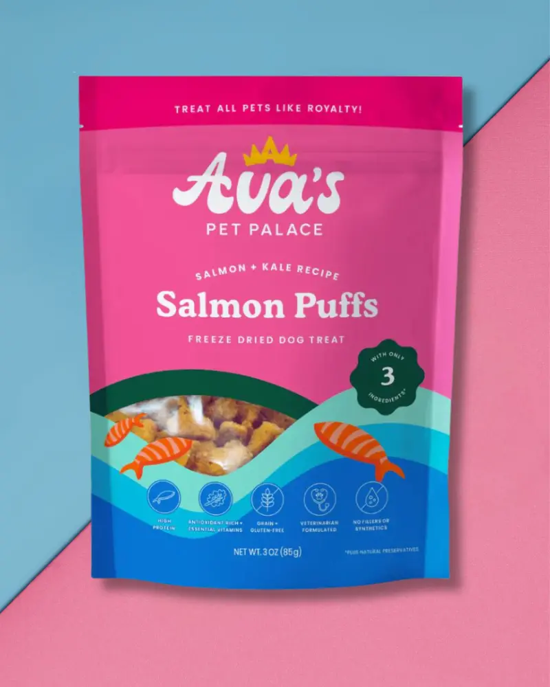 Freeze-Dried Salmon Puffs Dog Treats 2