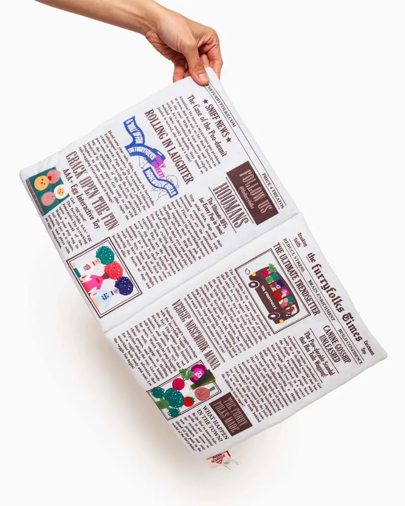 Newspaper Nosework Dog Toy 1