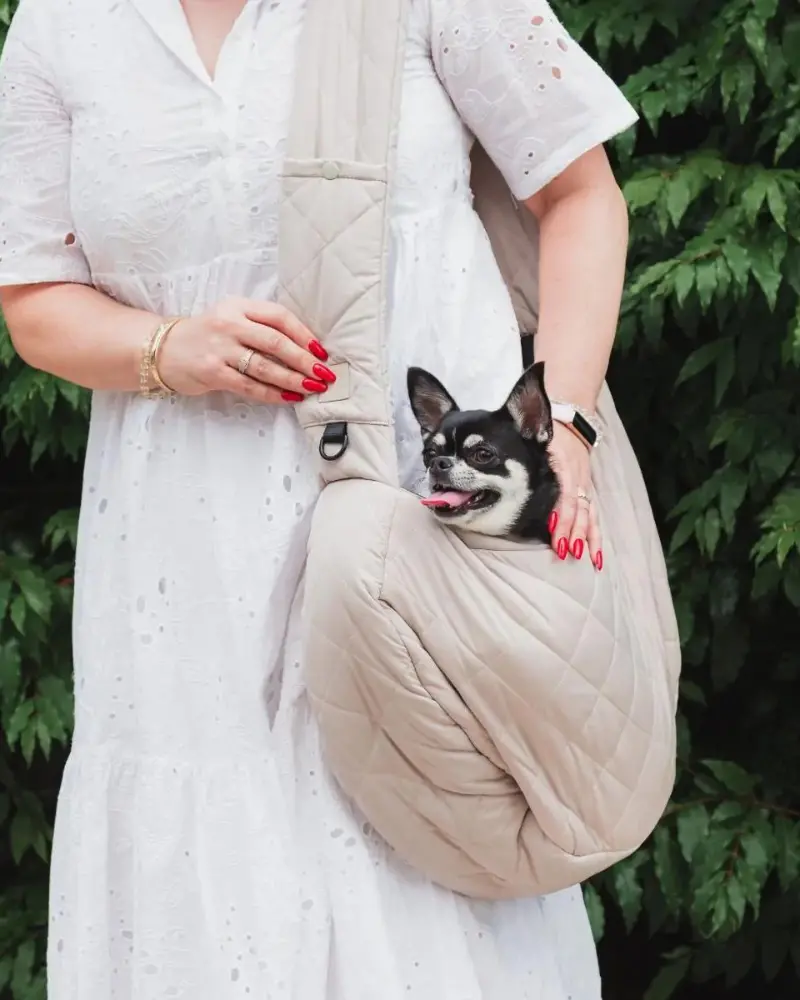 Quilted Crossbody Dog Sling 1