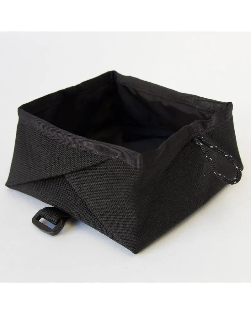 Montara Pop-Up Travel Dog Bowl In Black (Made In The Usa) 1