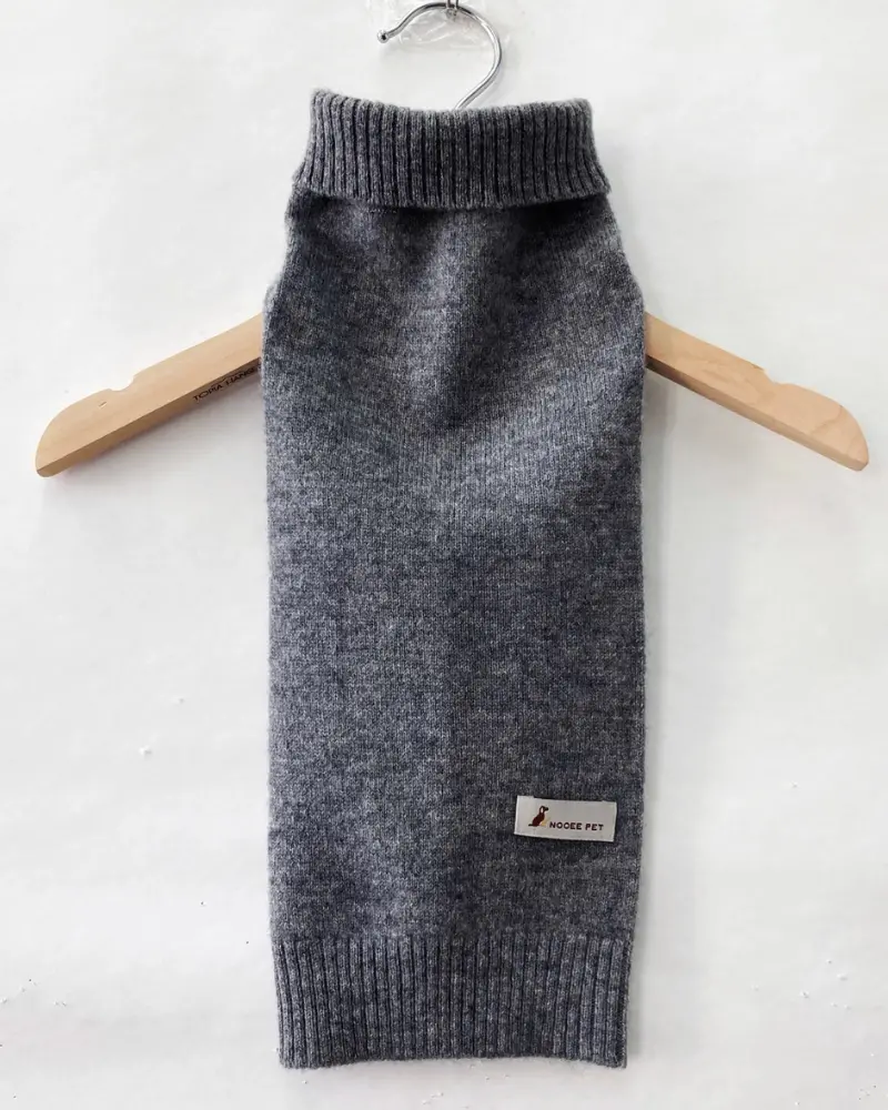 Cashmere Pet Sweater In Grey 1