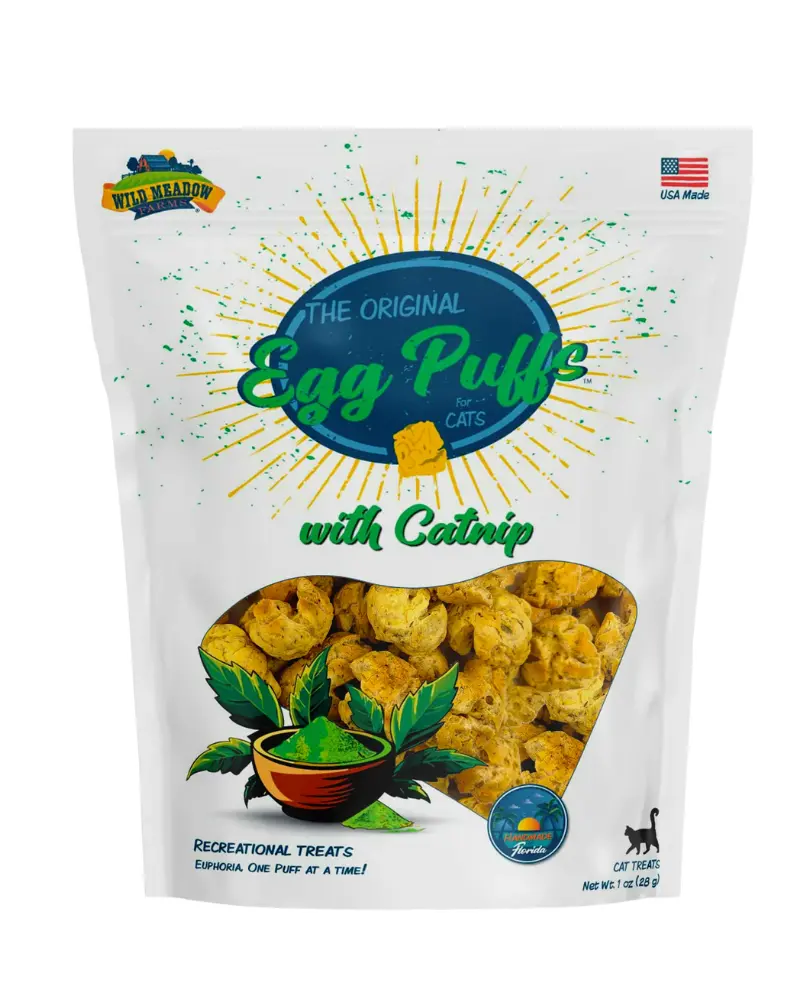 Egg Puffs Cat Treats With Catnip (Made In The Usa) 1