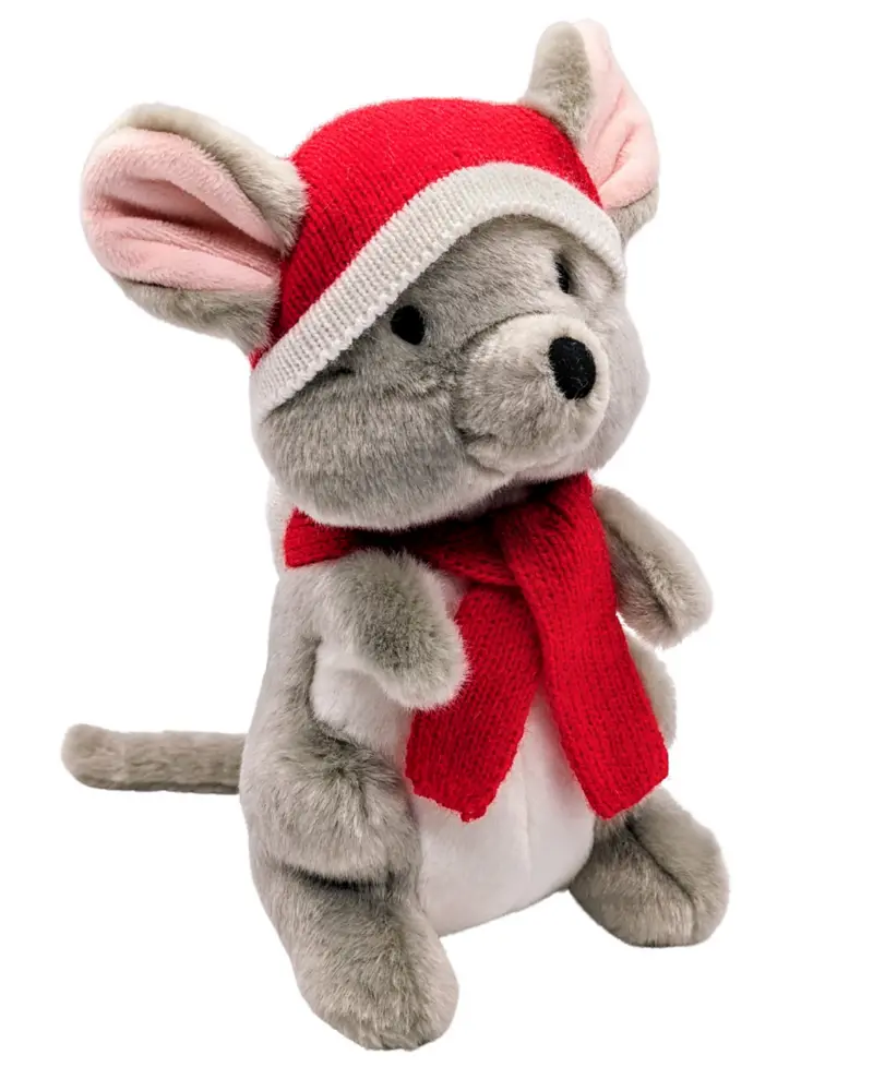 Clement Mouse Holiday Plush Squeaky Dog Toy (Final Sale) 1