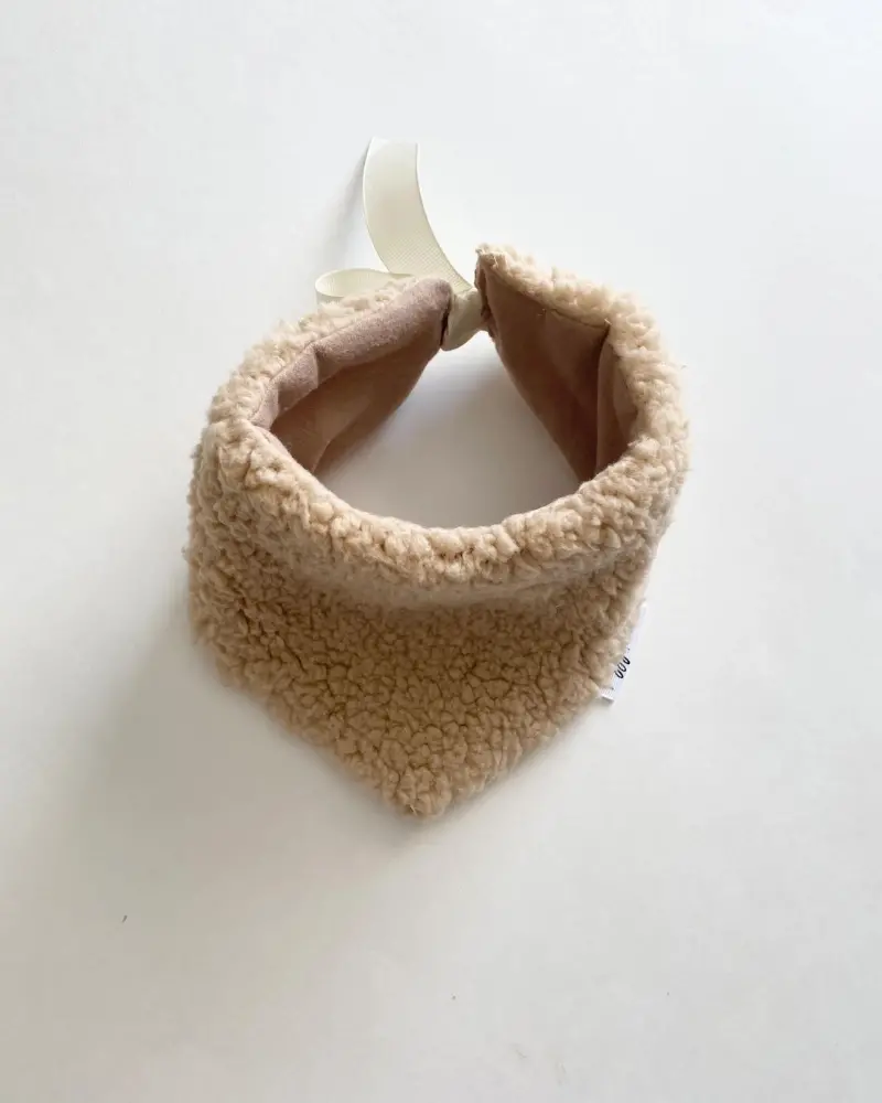 Teddy Dog Bandana In Tan (Made In The Usa) (Clearance) 1
