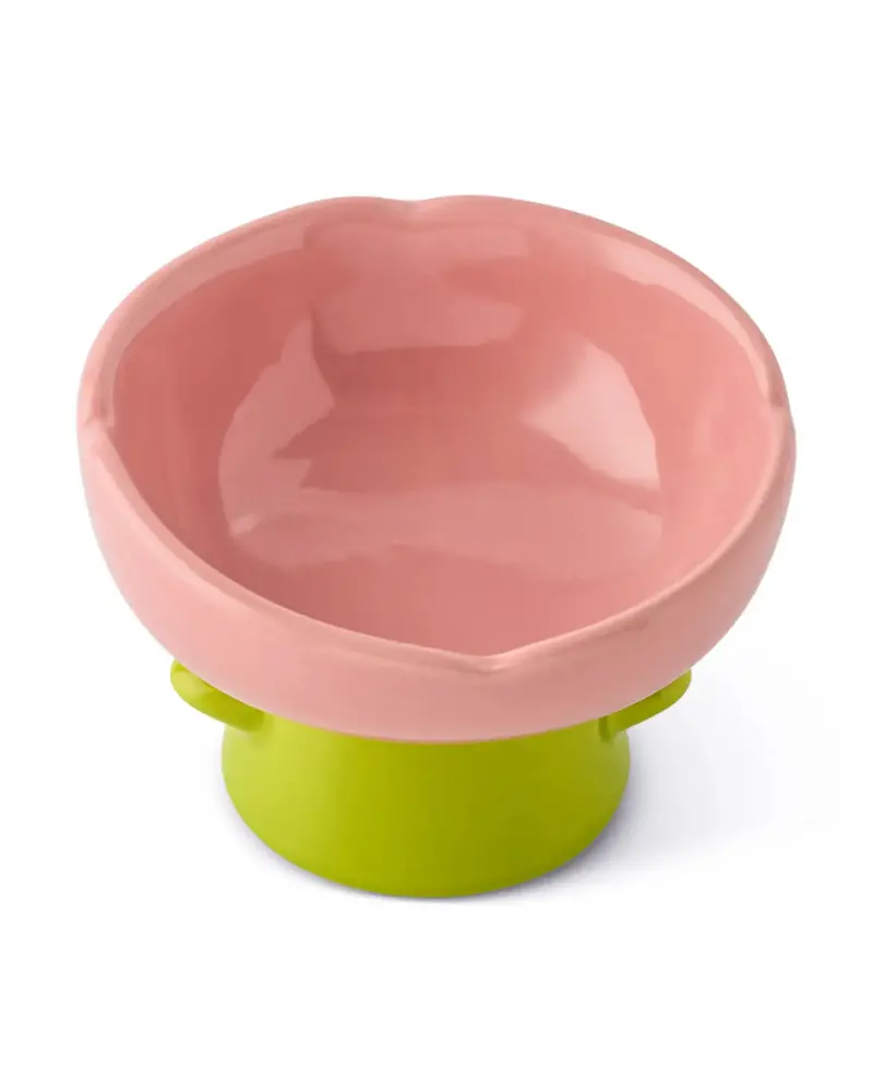 Ceramic Flower Pet Bowl 1