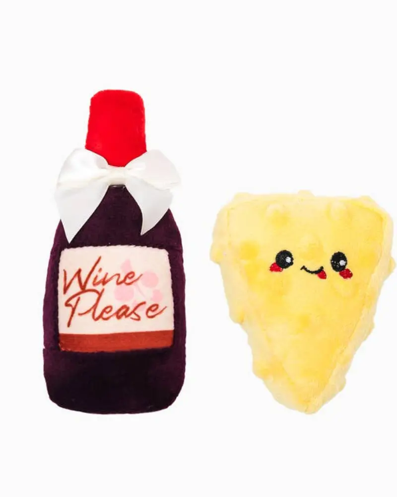 Wine & Cheese Catnip Toy 1
