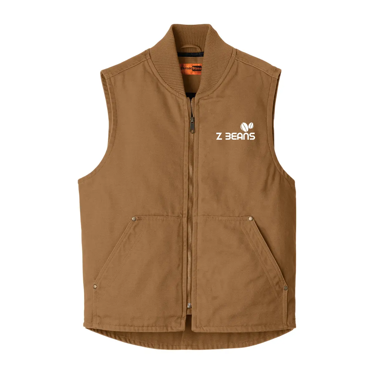 Z Beans Embroidered Duck Cloth Vest 2