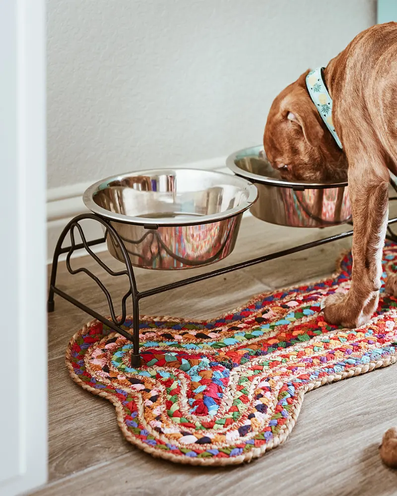 Chindi Blend Woven Dog Mat (Made In India) 1