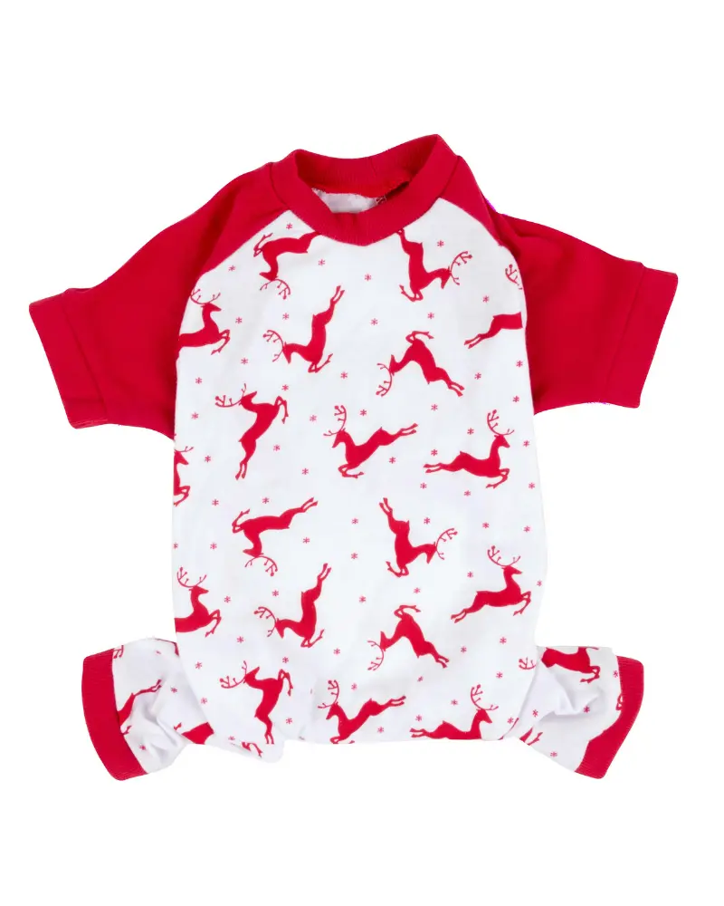 Prancing Reindeers Howliday Pet Pajamas (Final Sale) 4