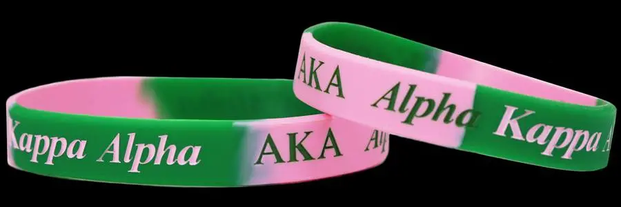 Alpha Kappa Alpha Silicone Bracelet 1