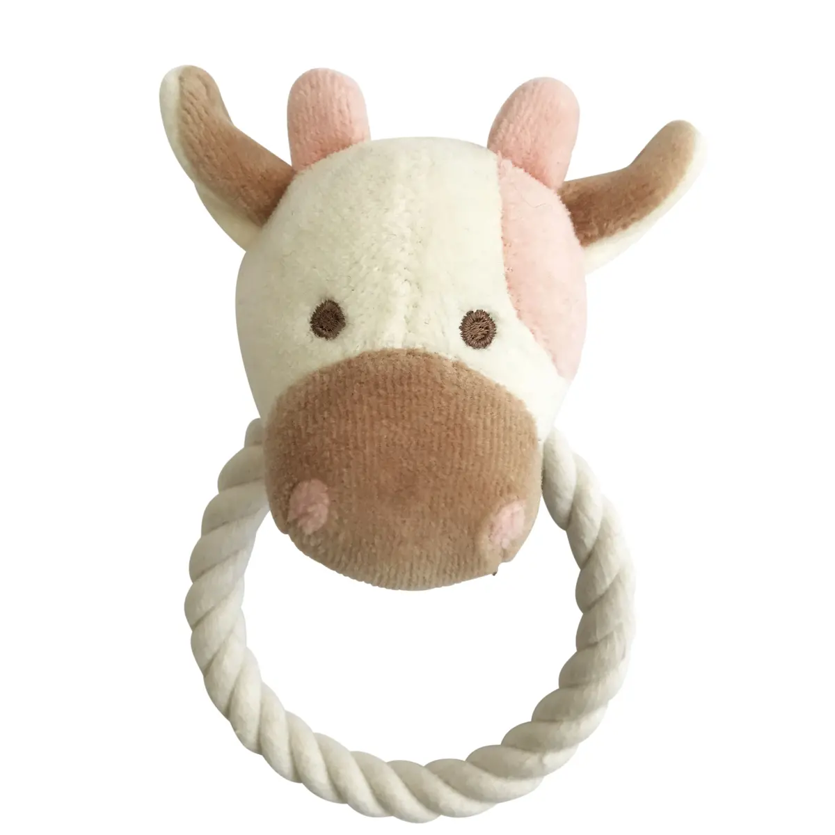 Simply Fido | Beginnings Millie Cow Rope Puppy Toy 1