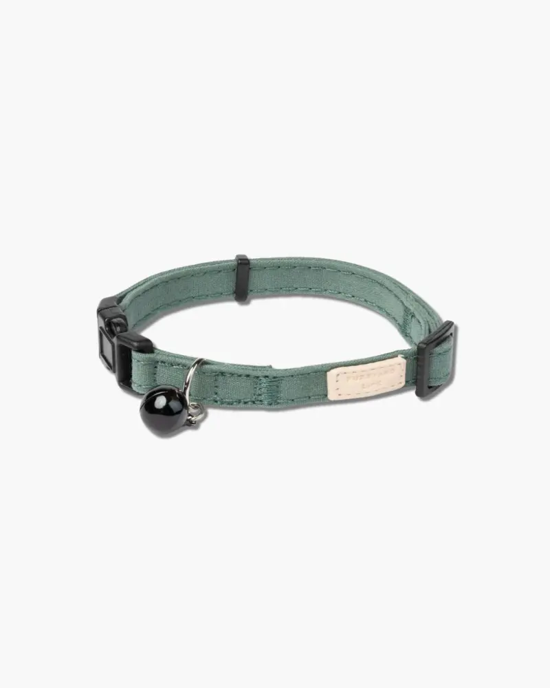 Soft Cat Collar In Myrtle Green 1
