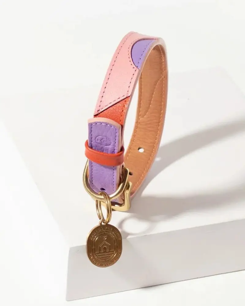 Sweet Leather Dog Collar (Made In Guatemala) 1
