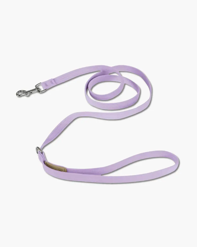 Ultrasuede Small Dog Leash In Black Or Lavender (Made In The Usa) 2