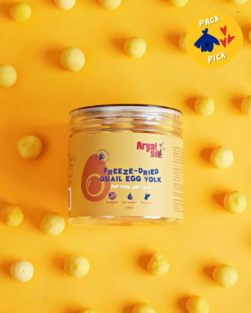 Freeze-Dried Quail Egg Yolk Treat For Dogs & Cats 1