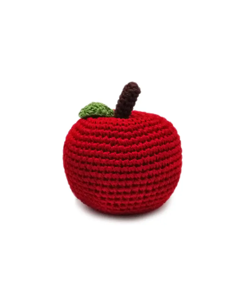 Little Apple Squeaky Knit Dog Toy 1