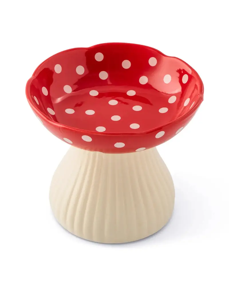 Ceramic Mushroom Pet Bowl 1