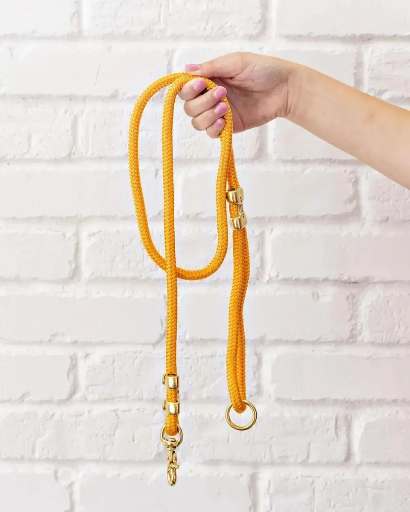Goldenrod Rope Dog Leash (Made In The Usa) (Final Sale) 1