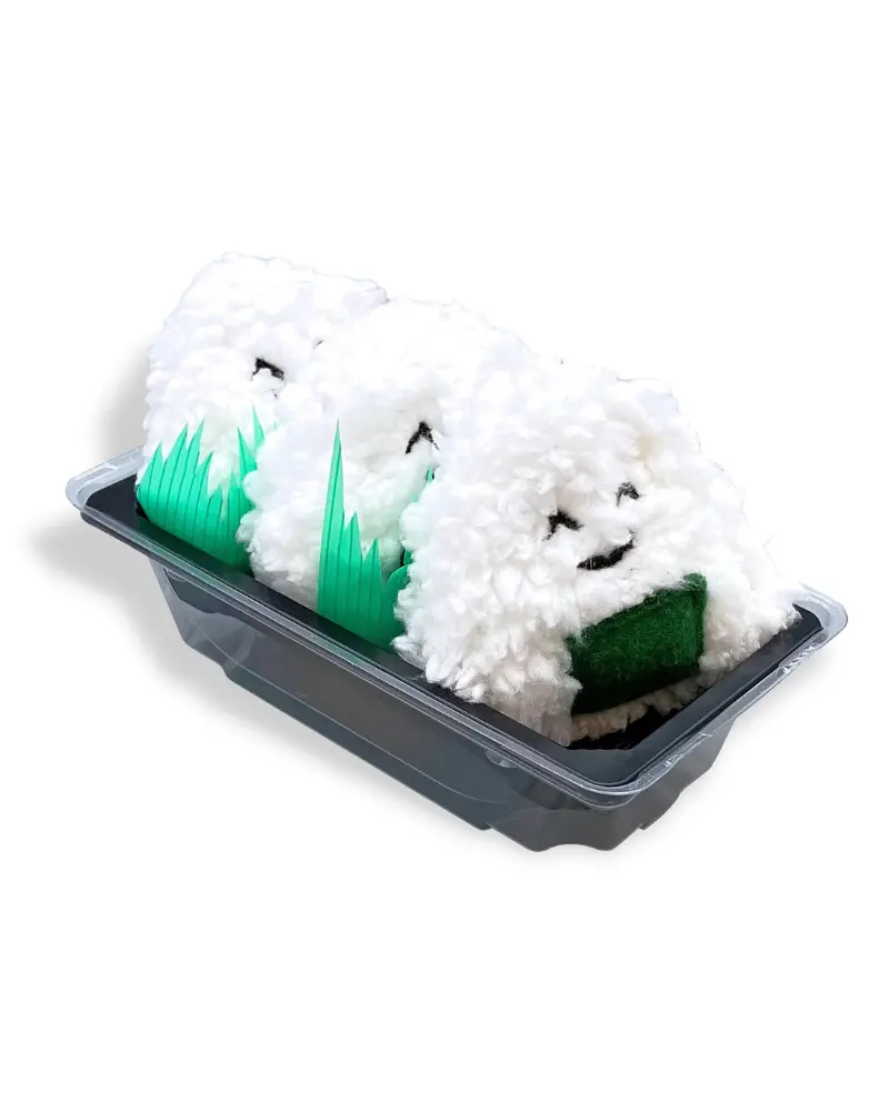 Yummy Catnip Onigiri Cat Toy (Made In The Usa) 1
