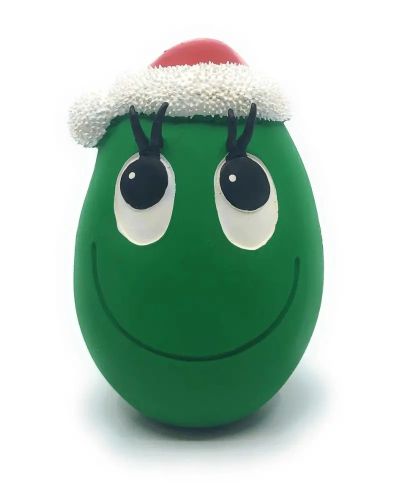 Santa Egg Latex Dog Toy (Final Sale) 2