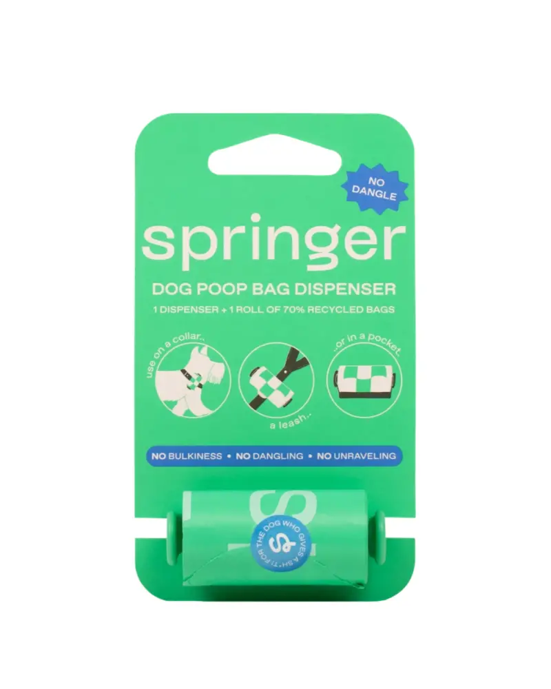 Dog Poop Bag Dispenser Holder + Roll 2