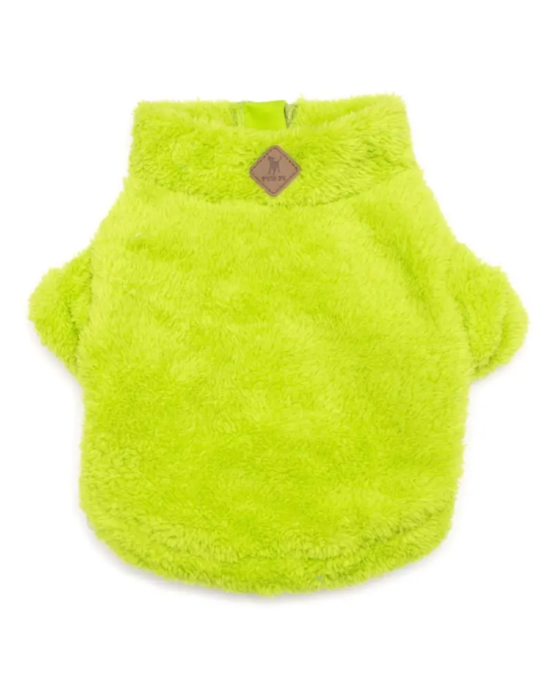 Wubby Quarter-Zip Dog Fleece In Tennis Ball (Final Sale) 1