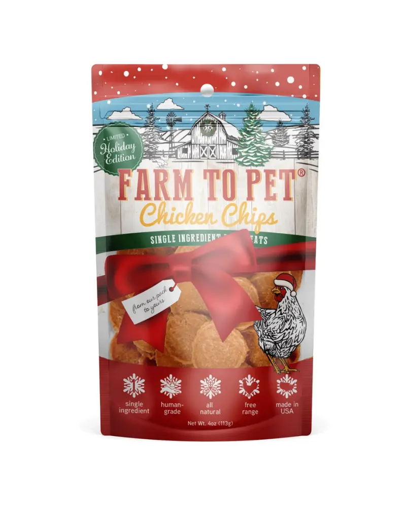 Holiday Chicken Chips Dog Treats 1