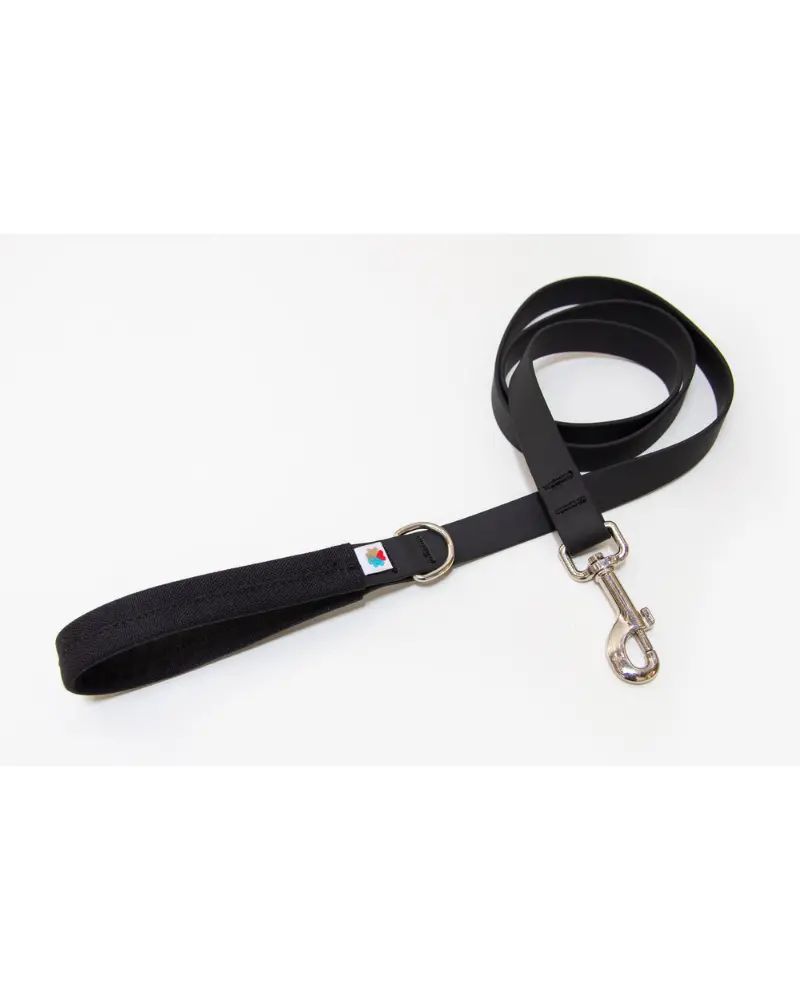 Funston Dog Leash In Black Biothane 1