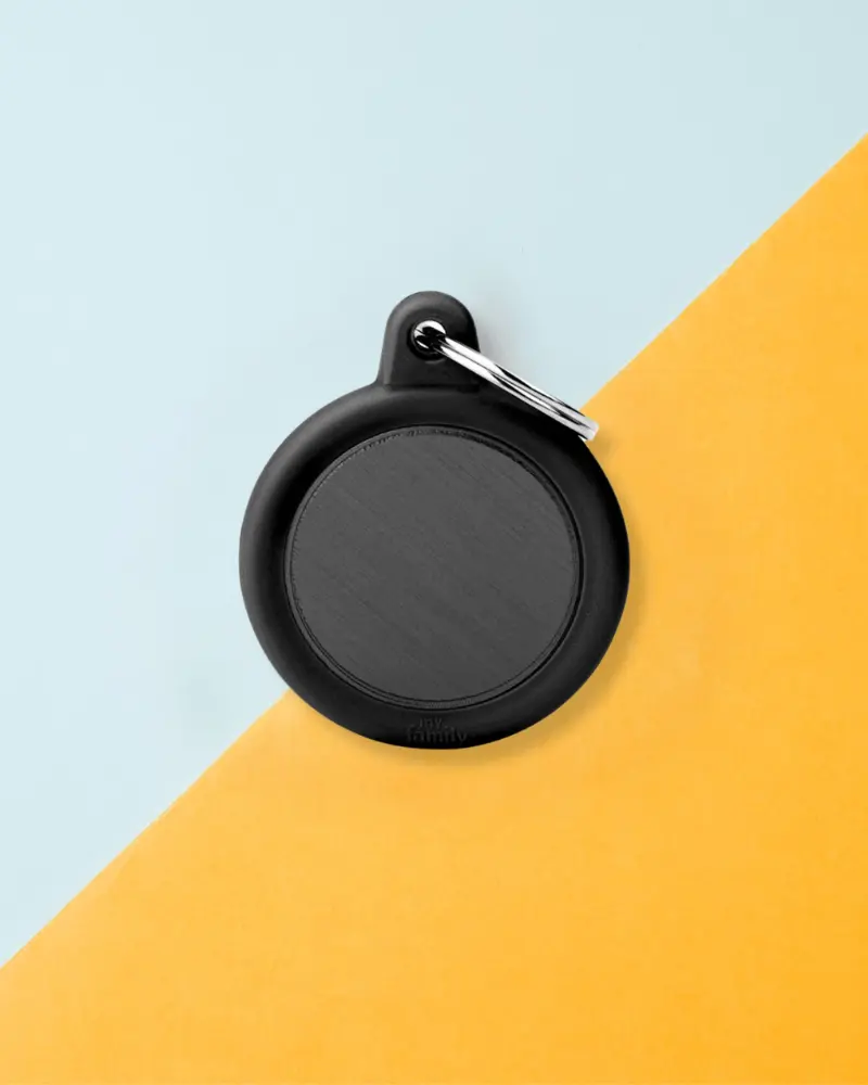 Hushtag Circle Custom Pet Id Tag 1