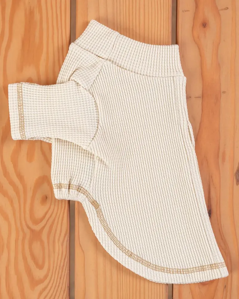 Organic Cotton Waffled T-Shirt For Dogs (Final Sale) 1