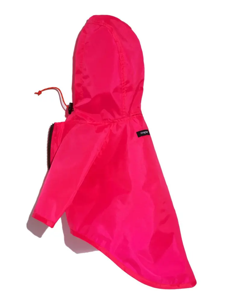 Nylon Dog Rainbreaker In Neon Pink 1