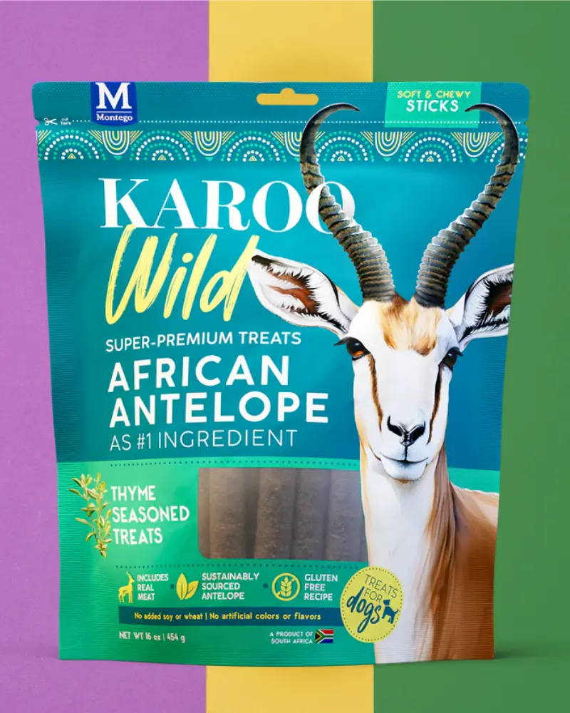 African Antelope & Thyme Sticks Dog Treat 1