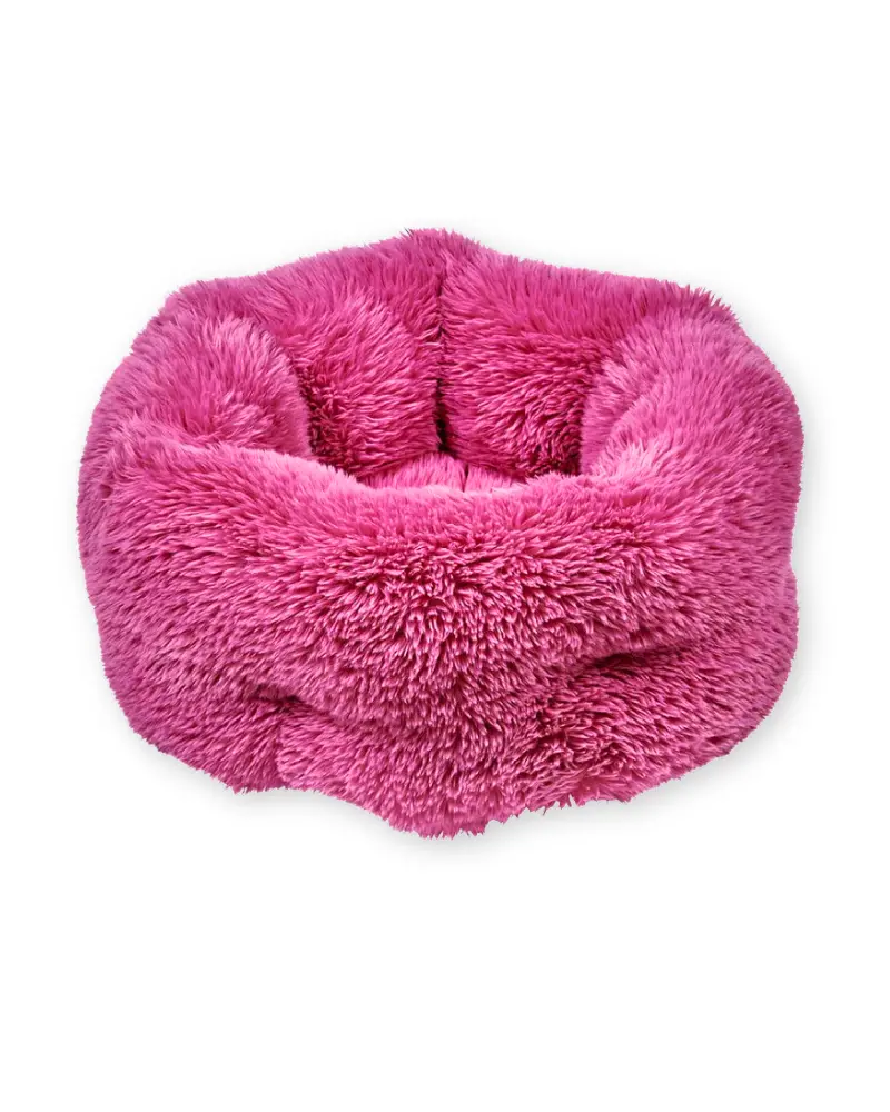 Muffy Soft Faux Fur Bed For Dogs & Cats In Cherry Blossom Or Bw Bengal 1