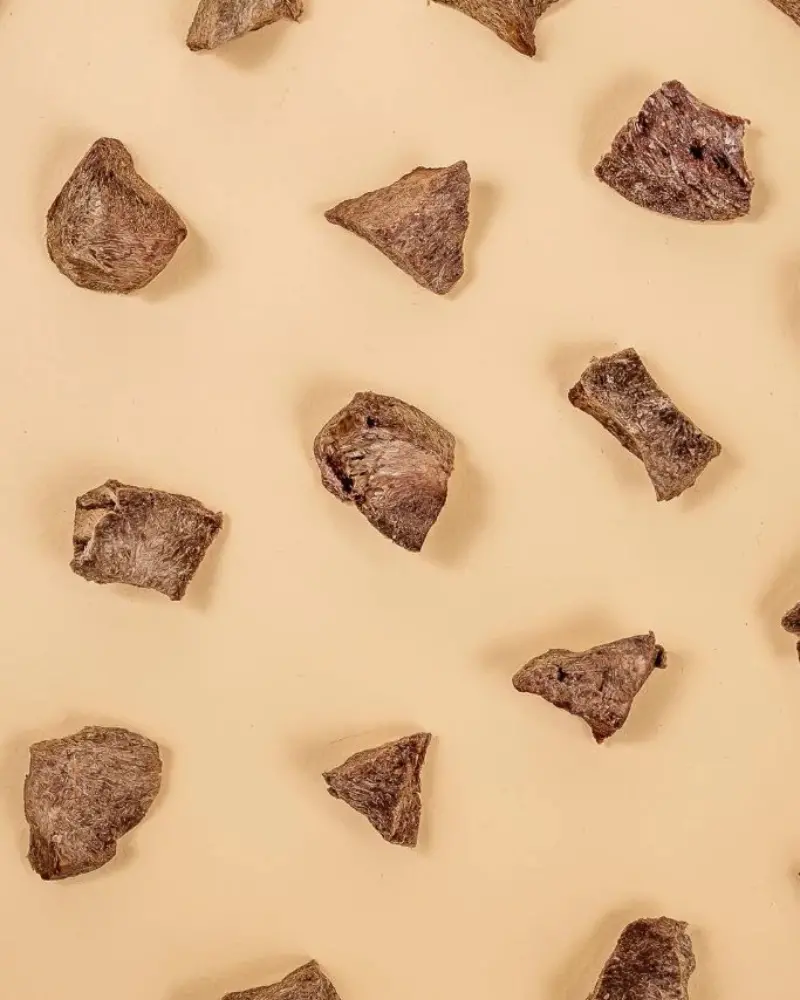 Freeze-Dried Bison Hearts Cat Treat 2