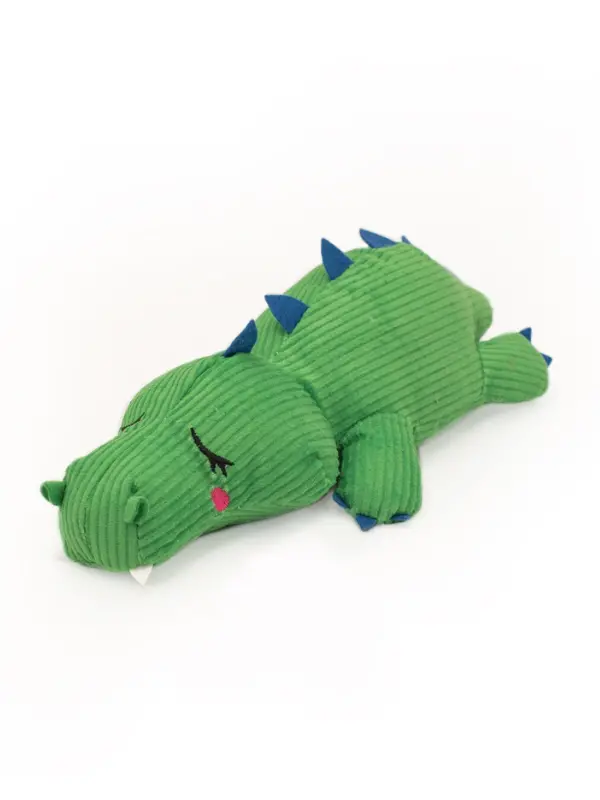 Snooziez Alligator Plush Dog Toys With Silent Shhhqueaker 1