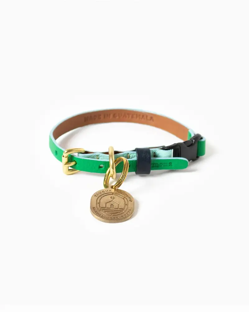 Brave Leather Cat Collar (Made In Guatemala) 1