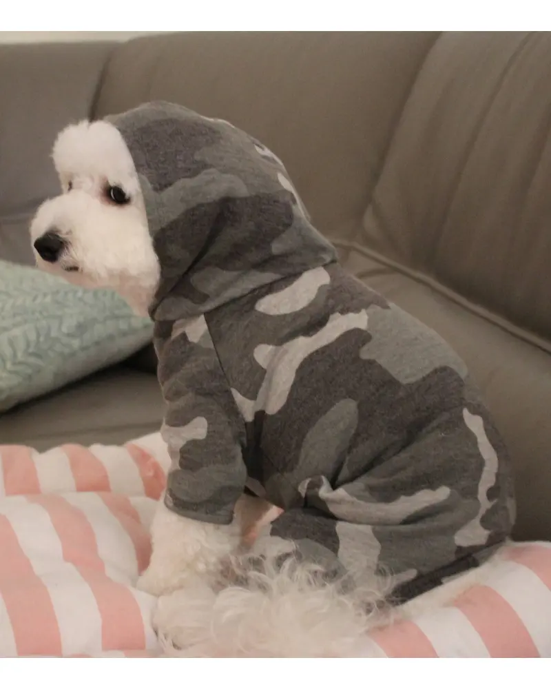 Hooded Camo Dog Onesie (Made In The Usa) (Final Sale) 4