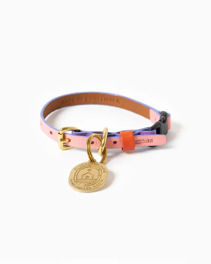 Sweet Leather Cat Collar (Made In Guatemala) 1