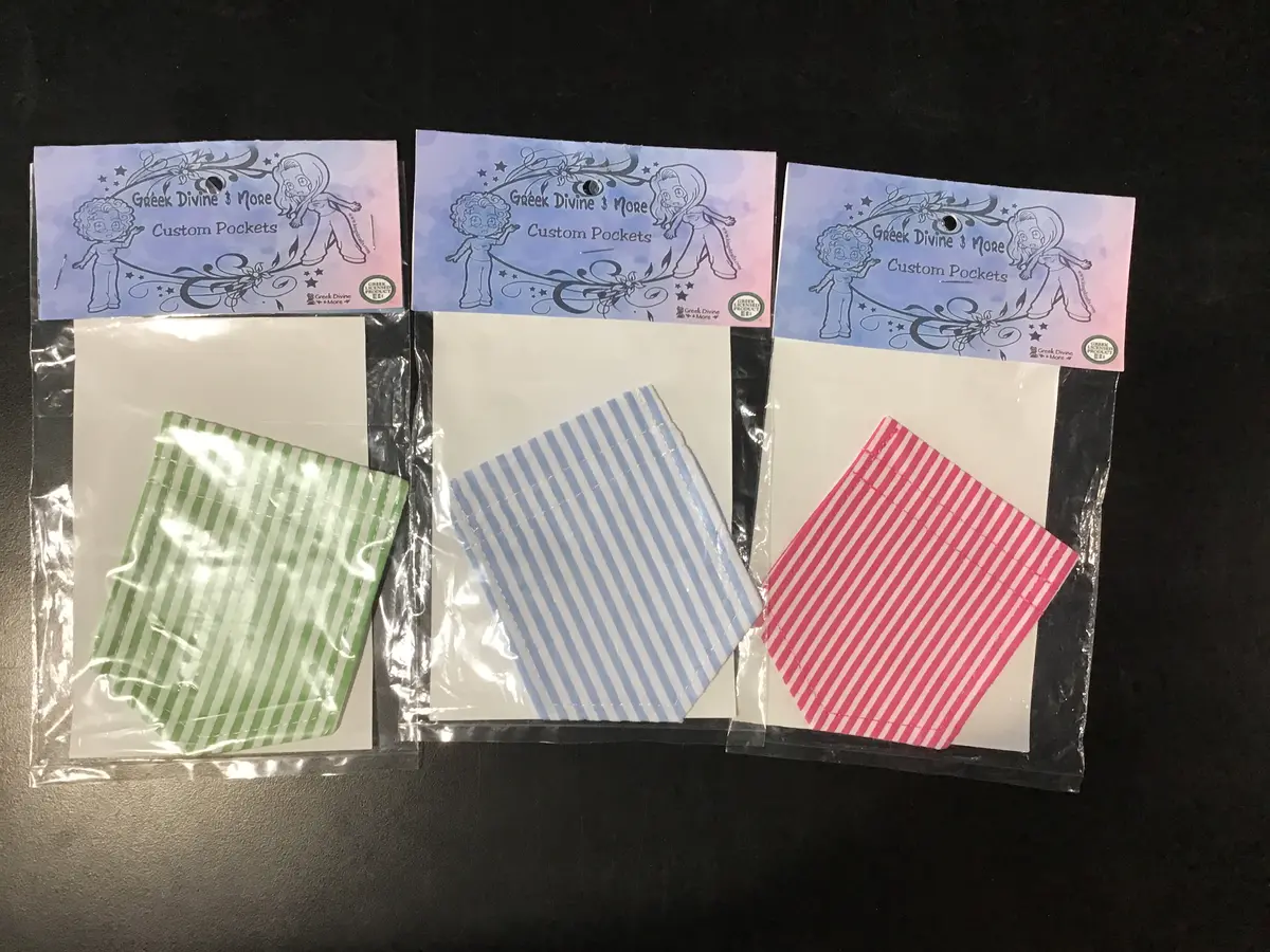 Striped Sew-Able Pocket 1