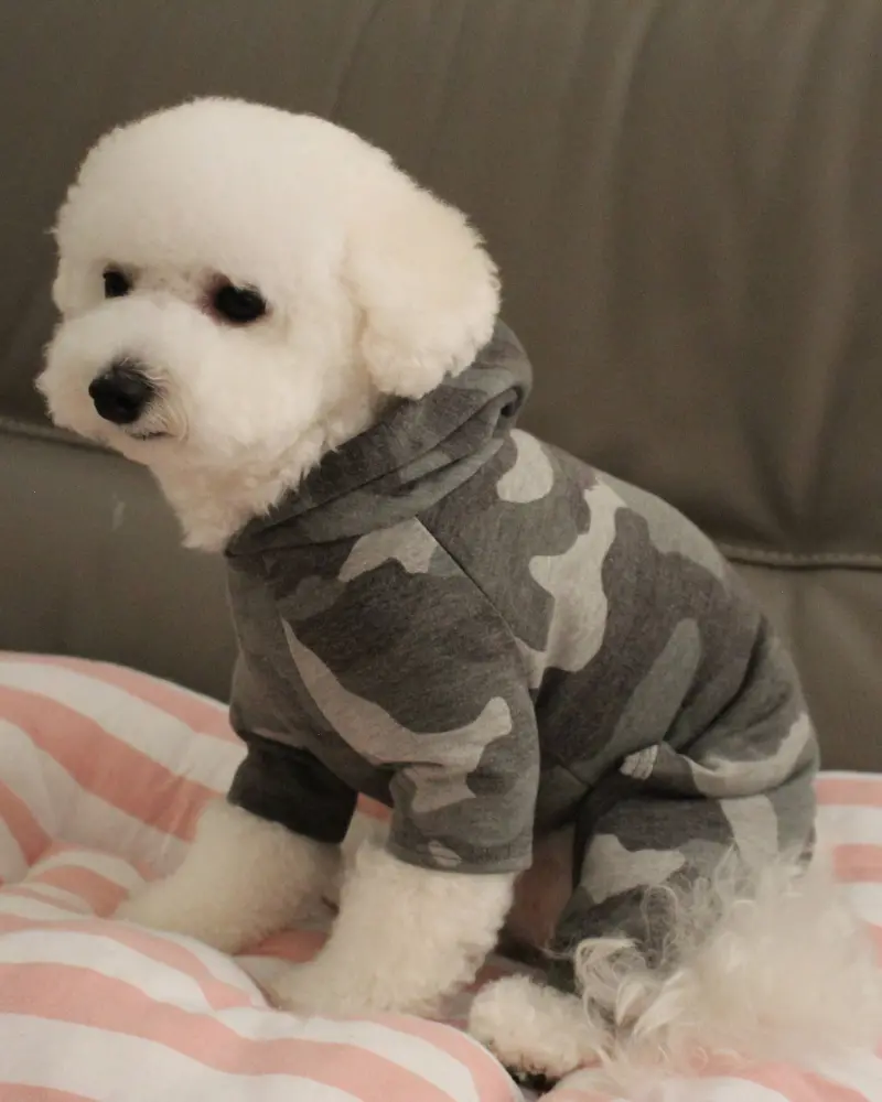 Hooded Camo Dog Onesie (Made In The Usa) (Final Sale) 5