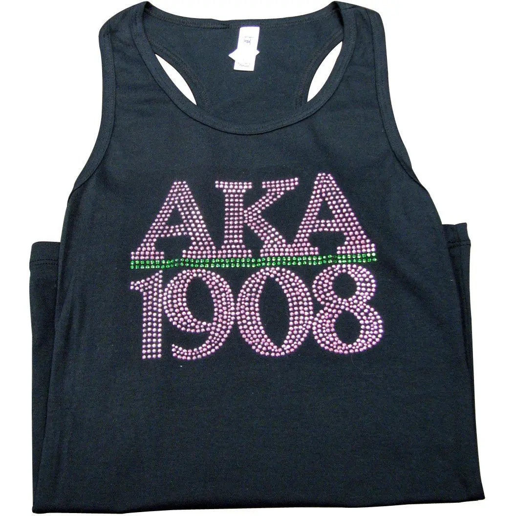 Alpha Kappa Alpha Rhinestone Tank 1
