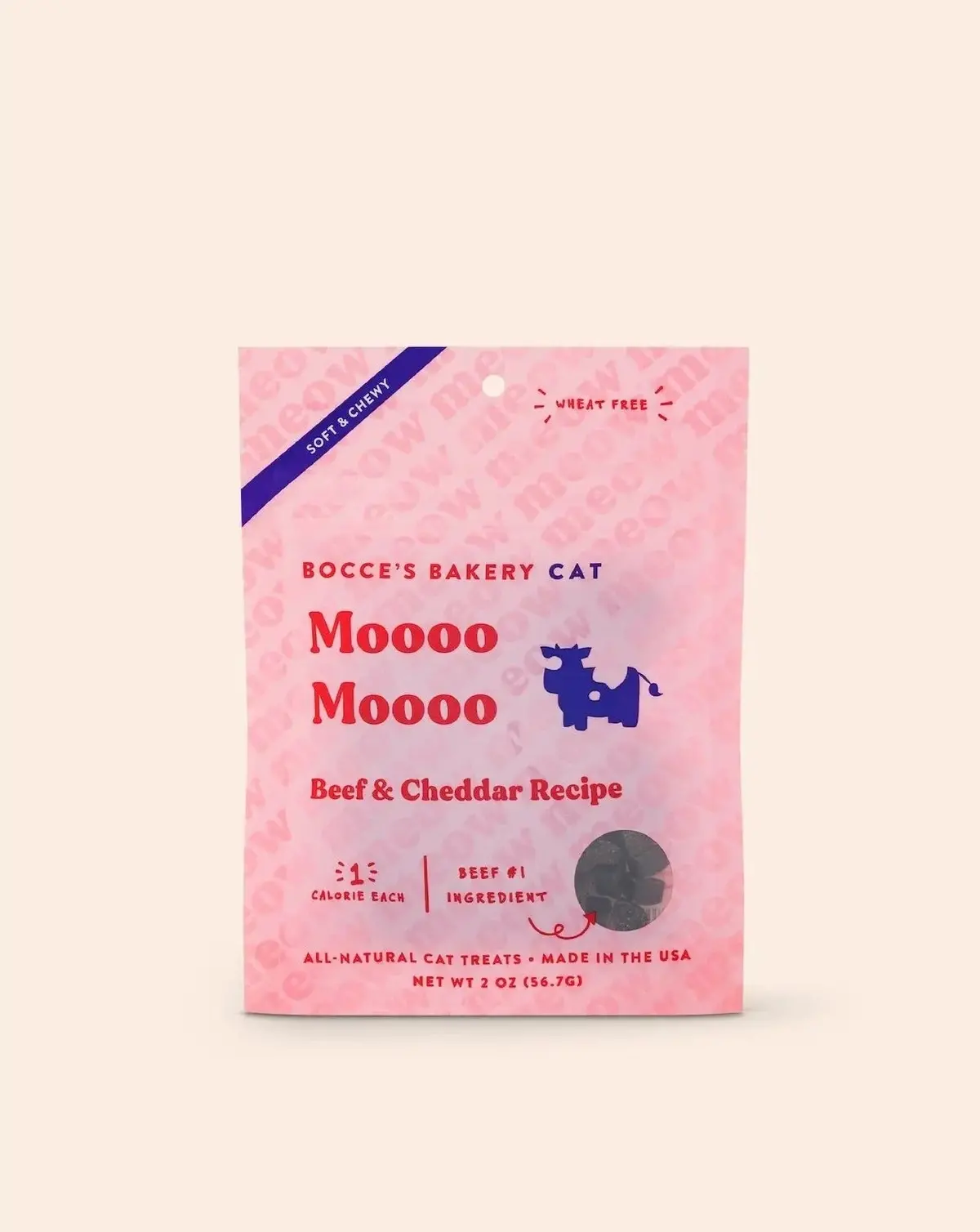 Moooo Moooo Beef & Cheddar Soft & Chewy Cat Treats (Made In The Usa) 1