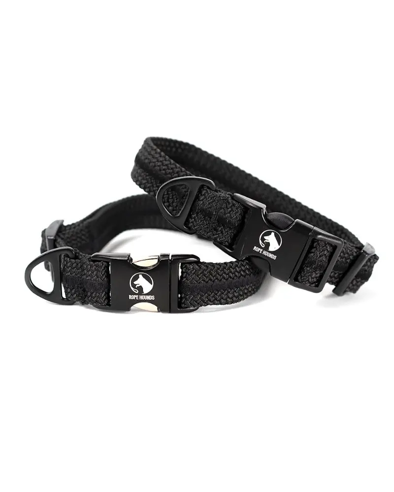 Adventure Dog Collar In Black (Made In The Usa) 1