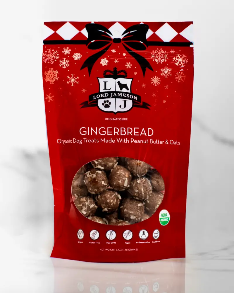 Gingerbread Organic Dog Treats (Made In The Usa) 1