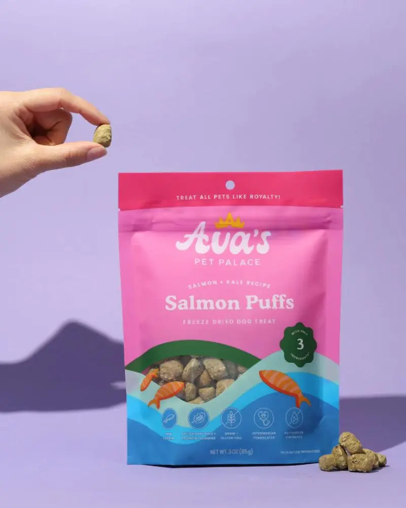 Freeze-Dried Salmon Puffs Dog Treats 1