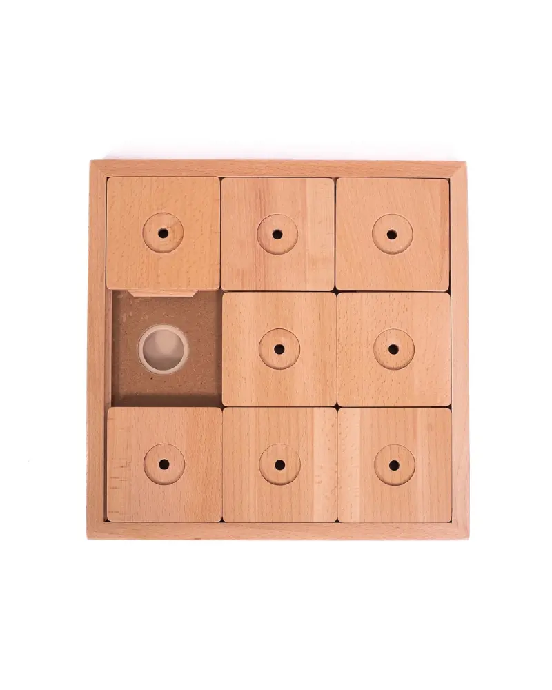 Large Square Sudoku Dog Treat Puzzle Game In Wood (9 Squares) 2