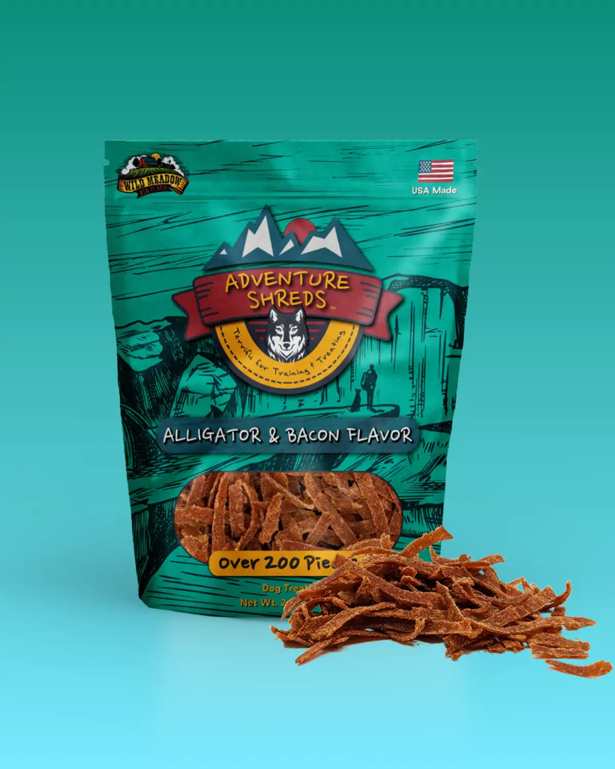 Adventure Shreds Alligator Dog Treat (Made In The Usa) 1